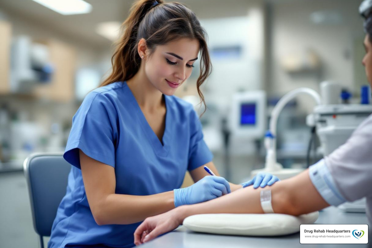 Laboratory services at a community medical center providing patient test results