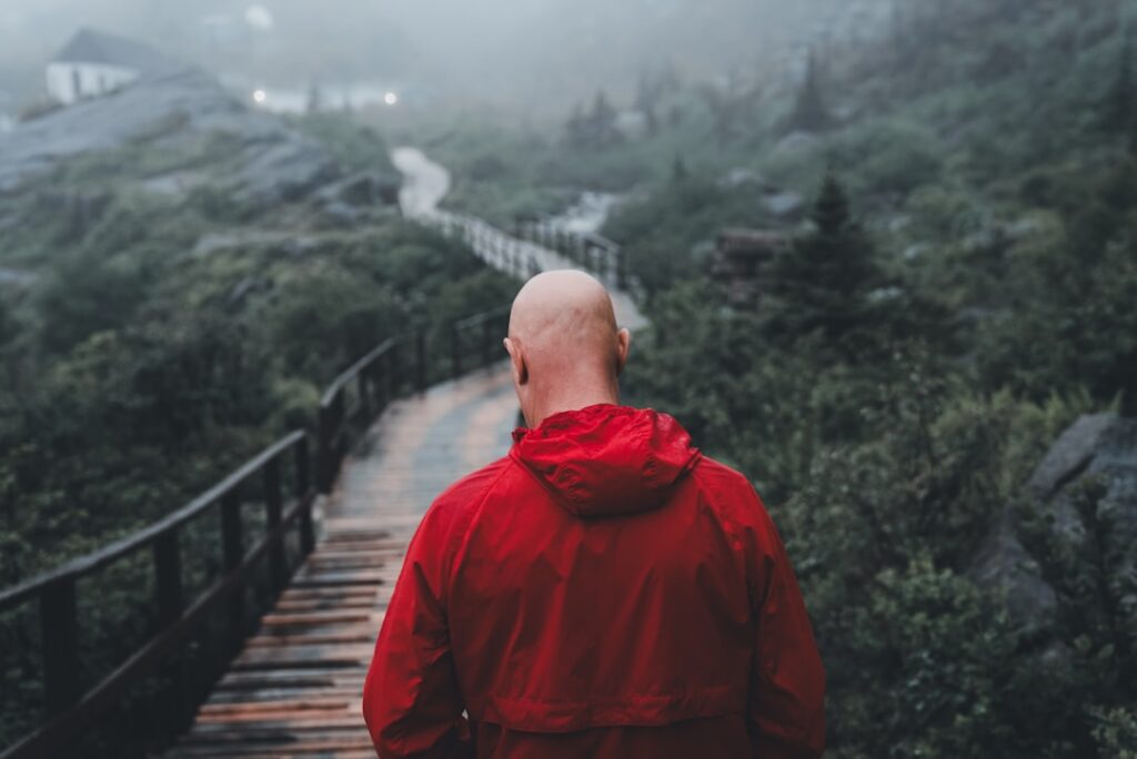 Individual participating in a structured addiction recovery program