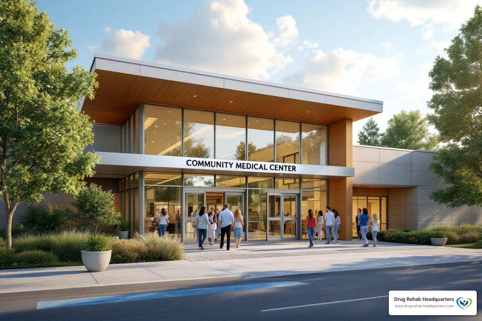 Outpatient services at a community medical center providing patient care and support