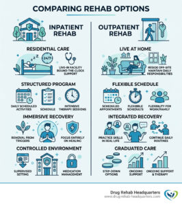 Choosing Between Inpatient and Outpatient Rehab Without Losing Your Mind